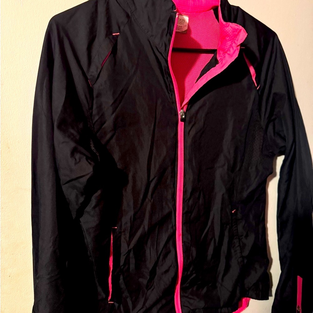 Danskin Utility Jacket in Black and Pink